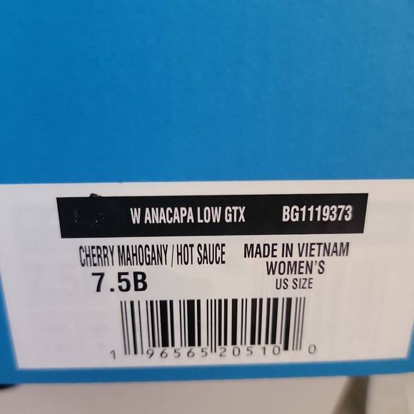 Hoka Anacapa Low GTX size 7.5 woman. NewCherry mahogany hot sauce - Picture 7 of 7